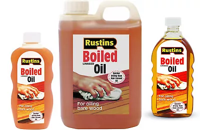 Boiled Linseed Oil Rustins Suitable For Replacing The Natural Sheen Of Bare Wood • £7.39