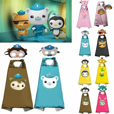  The Octonauts Anime Costume Cosplay Comic Superman Cloak Mask Fancy Dress Gifts • £5.02