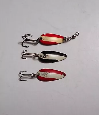 3 Dardevle Skeeter Spoons Vintage Metal Fishing Lures Eppinger Detroit Michigan • $6