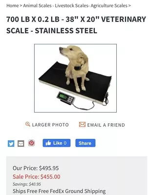 Vet Scale 700 Lb Dog Scale Livestock • $350