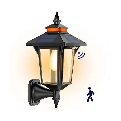 Aqonsie Solar Porch Light Outdoor With 3 Lighting Modes & Motion Sensor Eleg... • $35.29