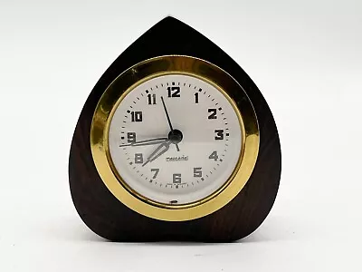 Vintage Quirky Wooden Clock Mercedes Made In Germany Quartz Movement • $31.12