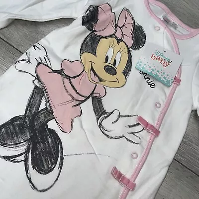 Disney Minnie Mouse One Piece 6-9 Months Baby Grow • £7