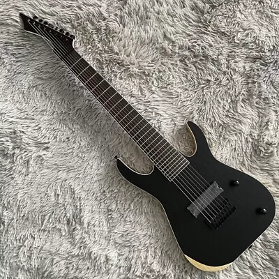 8-Strings Black Electric Guitar Solid Body Black Fretboard Fretsless 24 Frets • $279