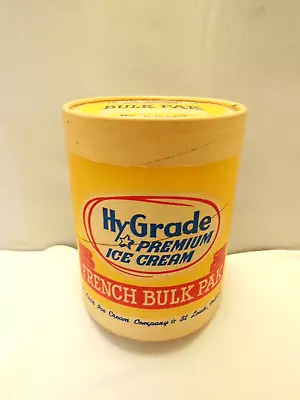 Vintage Paper Half Gal Container Advertising Hygrade Ice Cream St. Louis Mo • $22