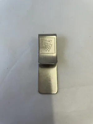 BZW White Metal Money Clip In Links Of London Bag Silver Tone Engraved • £20