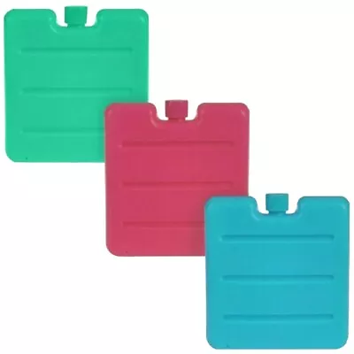 3pk Small Mini Freezer Blocks Ice Packs For Picnic Cooler Bags Kids Lunch Box  • £4.19