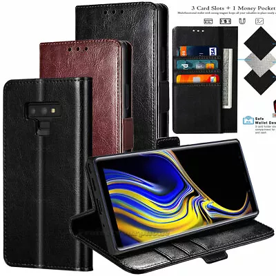 For Samsung Galaxy Note 9 Note 10 Plus Wallet Flip Leather Heavy Duty Cover Case • $11.99