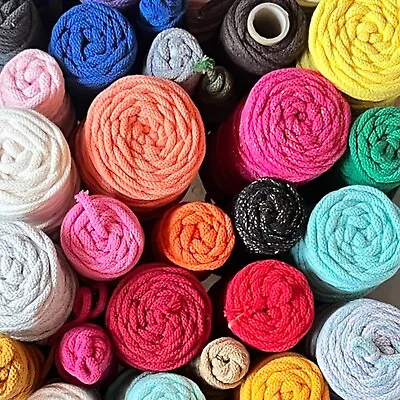 5-6mm Drawstring String Cotton Cord Hoody Laces Craft Macrame • £3.35