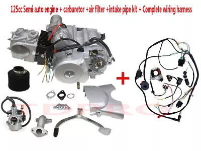 125CC Semi Auto Engine Motor 3+1 Electric Start 4 Wheeler ATV Quad Honda ATC70 • $419.45