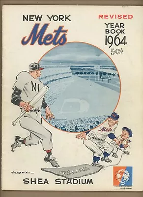 1964 New York Mets Revised (in Orange) Official Baseball Yearbook - EX • $74.99