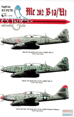 ECL48170 1:48 Eagle Editions Me 262B-1a/U1 • $22.59