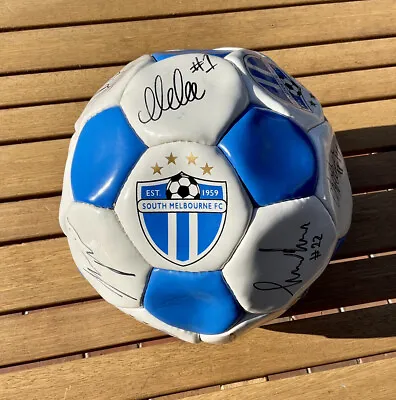 $79.95 • Buy Rare South Melbourne Fc Hellas Team Signed Soccer Ball Collectable A League Npl