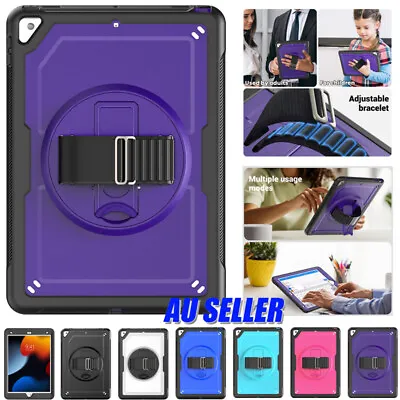 For IPad 7 8th 9th Gen 10.2 Air Pro 10.5 Case Heavy Duty Shockproof Strap Cover • $25.59