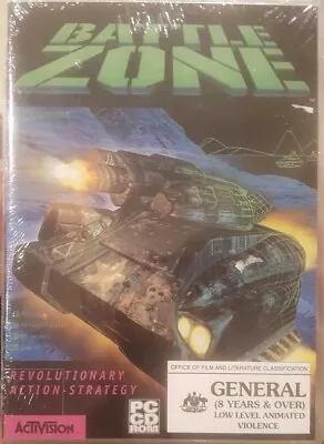 Battle Zone Rare Pc Cdrom Cd-rom Computer War Tank Strategy Game Atari Brand New • $35