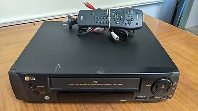 LG VCR VHS Player N46w Video Cassette Player Playback Tested Working + Remote M • $119