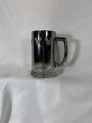 Disney Mickey Mouse Silver FadeTextured Mug Tankard BeerGlass Drinking Glass • $18.81