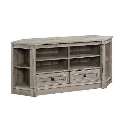 Sauder 424815 Palladia Corner Entertain Credenza Split Oak Finish • $413.99