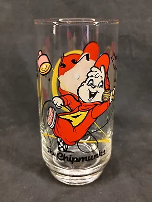 Vintage 1985 Alvin And The Chipmunks Collector Glass 6 Inches Tall • $2.99