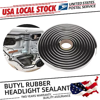 26FT Butyl Rubber Glue Headlight Sealant Rope Retrofit Reseal Door Self-adhesive • $17.99