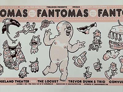 Fantomas Locust Trevor Dunn’s Trio Portland Oregon Original Concert Poster • $137.50