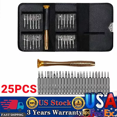 25in1 Small MINI REPAIR PRECISION SCREWDRIVER TORX TOOL SET PHONES WATCH FIX KIT • $3.19