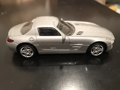 Rastar Xinghui #58100 Mercedes SLS AMG Silver Diecast Model Car - Scale 1:43 • $10