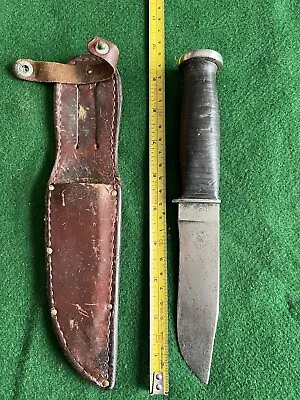 WWII Vintage KABAR Olean N.Y. U.S. Military Fighting Knife With Sheath • $175