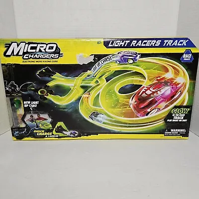 Micro Chargers Electronic Micro Racing Cars LIGHT RACERS TRACK - New In Box • $40