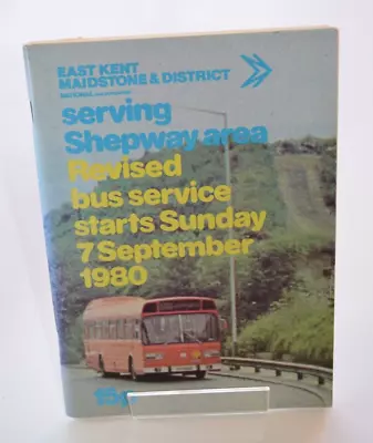 Bus Coach East Kent Maidstone District Timetable Shepway Area 7th September 1980 • £10