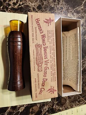 $55 • Buy Vintage Herters World Famous Vit Glodo Duck Call 210076 With Box And Manual