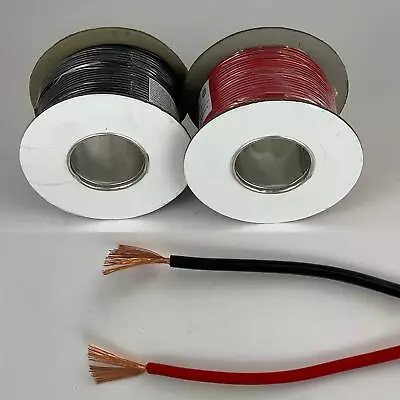 16 Mm² Black Or Red  100Amp 12v Tri Rated Battery Cable Wire Auto Marine Camper • £5.15