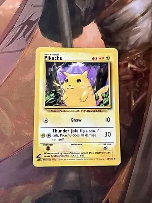 Pokémon TCG Pikachu Base Set 58/102 Regular Unlimited Common • $1.49