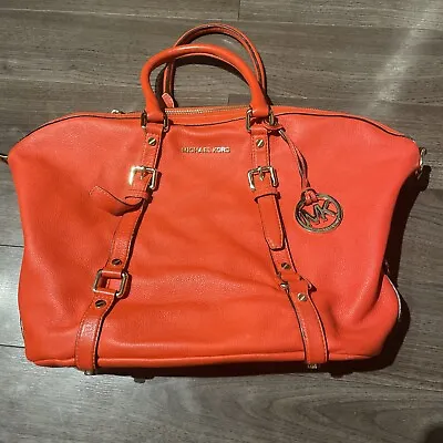 Orange Michael Kors Handbag Purse Good Used Condition See Photos • $47.83