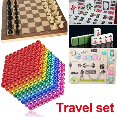 Magnetic Magic Balls Mahjong Montessori Busy Board Chess Travel Set Up To1000PCS • $22.99