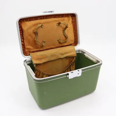 Vintage Green Oshkosh Train Tote - Hard Case Luggage Bag • $15