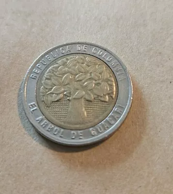 1995 Republica De Colombia 500 Pesos Bimetal Coin • $3