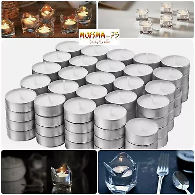 Pack Of 100 Ikea Glimma Tealights White 38mm 4 Hours Burring Time Home Décor • £13.99