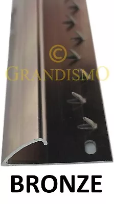 £5.95 • Buy Carpet To Vinyl / Door Entrance Threshold - Gripper Strip - Door Bar Trim Bronze