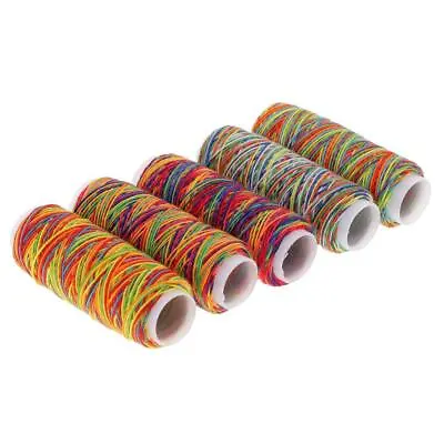 5pcs Rainbow Sewing Thread For Upholstery Leather Canvas • £5.46