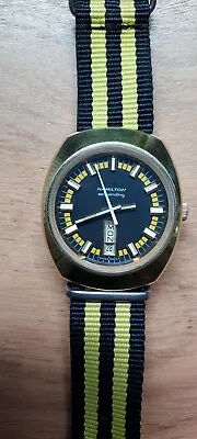 Men's Swiss Vintage Automatic Hamilton GP 825011-4 Watch. Cool Retro Look! • $350