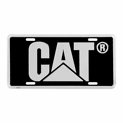 NEW - Caterpillar CAT Heavy Equipment 3D Embossed Black Metal License Plate  • $16.95
