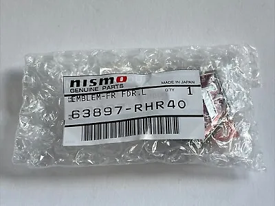 Nissan 63897-RHR40 GT Badge Front LEFT Wing Skyline R34 NUR V Spec II New • $160.65