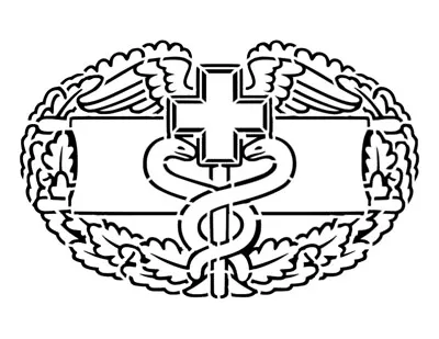 Army Combat Medic Medical Insignia Military Emblem Custom Stencil Free Shipping • $13.73