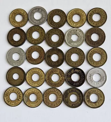 Lot Of 25 Vintage 5 Cent SLOT MACHINE TOKENS • $20