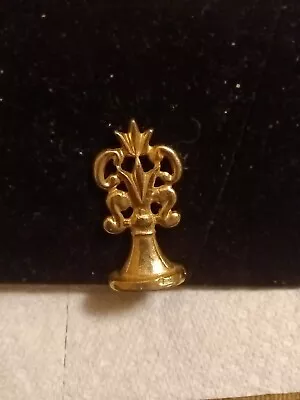 Vintage Metal Brass Gold Tone Ornate Letter S Wax Seal Stamp  • $15