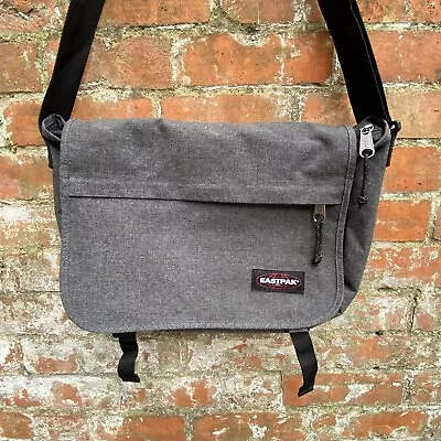 Eastpak Delegate Messenger Bag Dark Grey Crossbody Laptop Shoulder Strap • £29.99