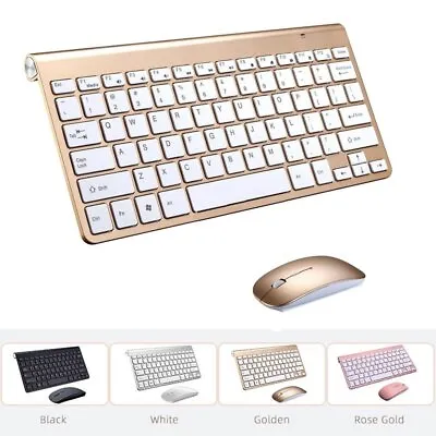 £19.99 • Buy 2.4G Mini Wireless Keyboard And Mouse Set Waterproof For Apple Mac PC Computer