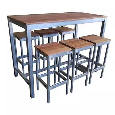 New Swan Beer Garden Outdoor Furniture 1500 Galvanised Timber Table & Bench Set • $2410