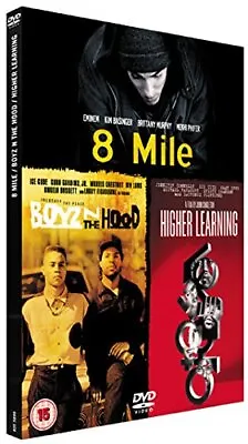 3 Film Box Set: 8 Mile/Boyz N The Hood/Higher Learning [DVD] - DVD  GWVG The • £4.72